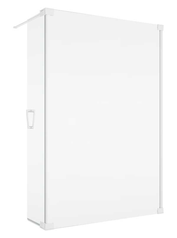 SanSwiss Cadura CADUO White Walk-In Ścianka Wolnostojąca P NA WYMIAR (100-120 cm) Szkło Czyste (CADUODSM10907)